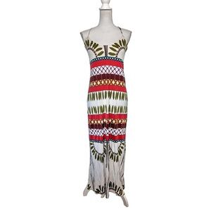 Mara Hoffman Sleeveless Printed Strappy Maxi Dress Size Small